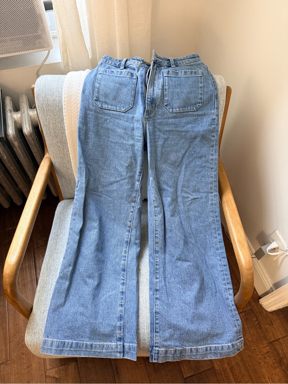 ROLLA'S Light Wash High-Rise Flare Jeans